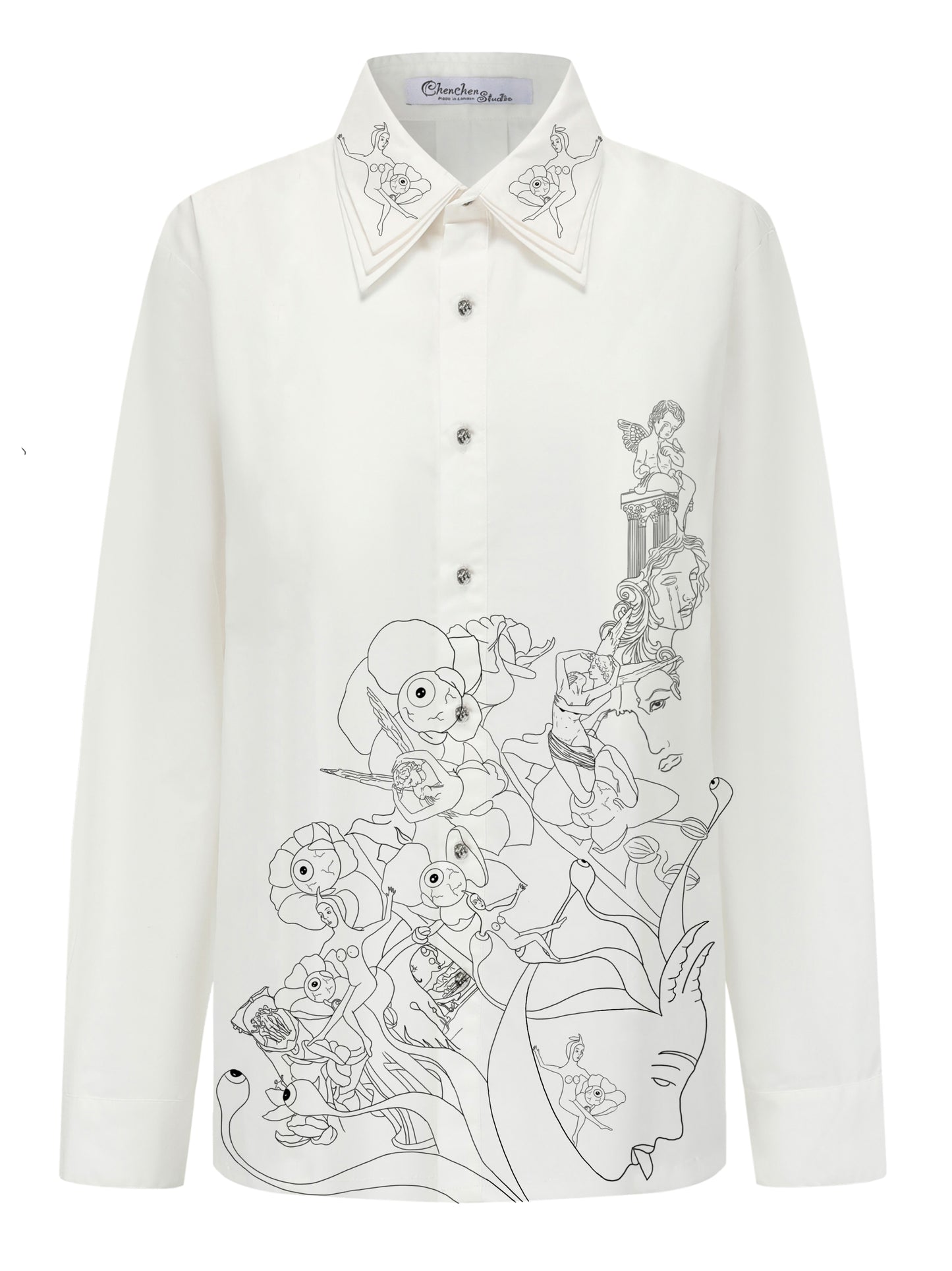 Men's Shirt - Illustré Edition (Black Print)