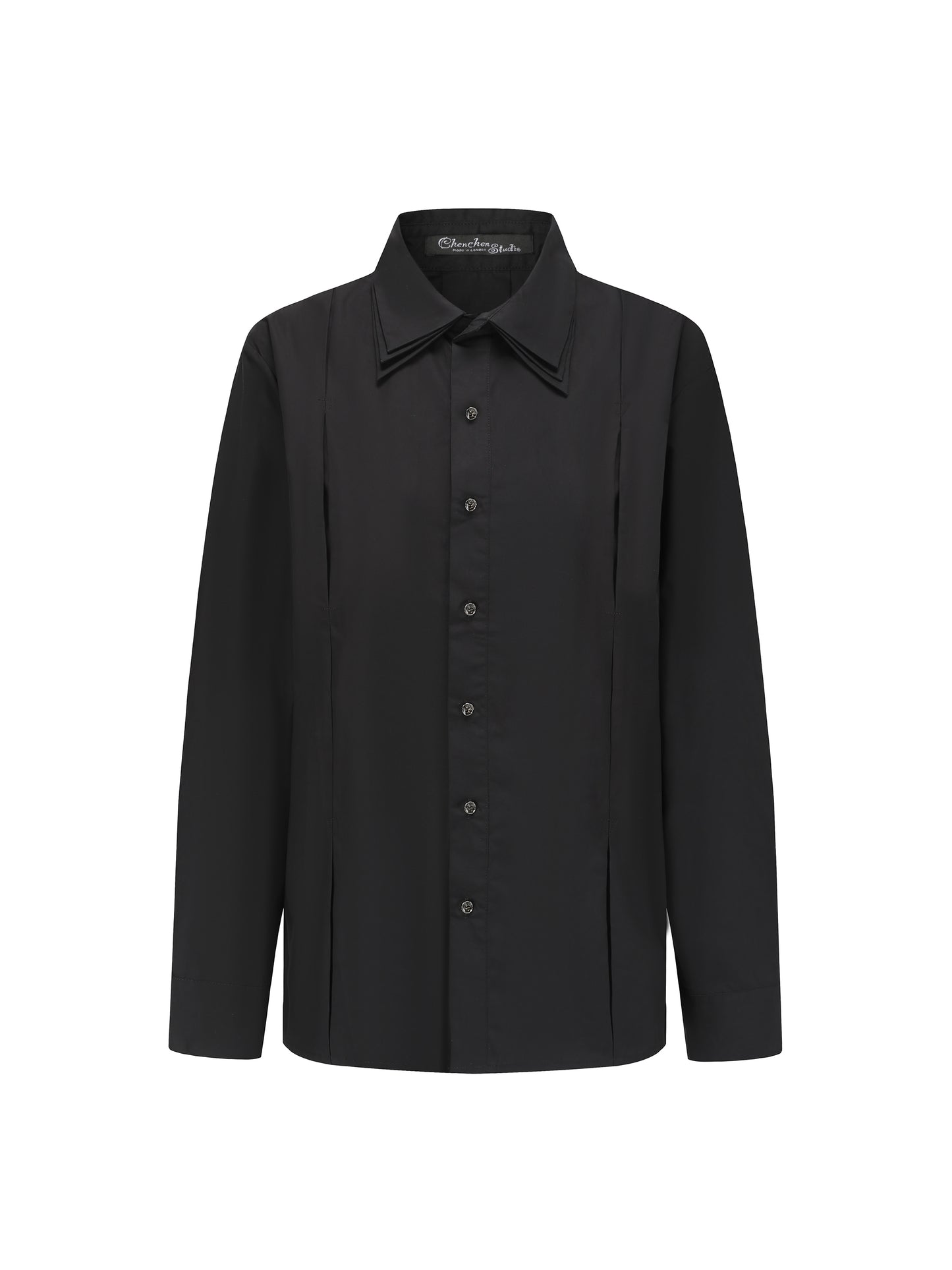 3-layer Oversize Shirt - Unisex Black