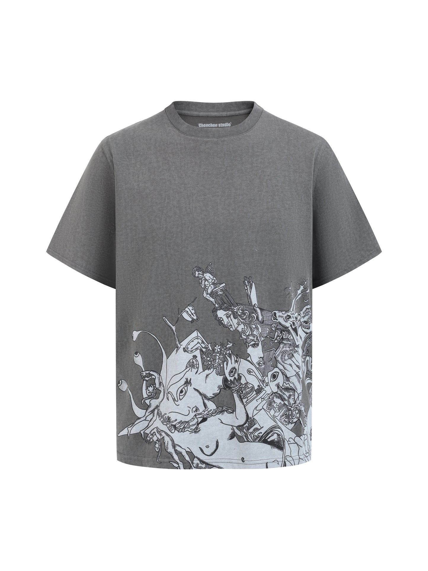 Illustré Grey T-Shirt