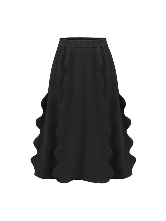 Wave Long Skirt