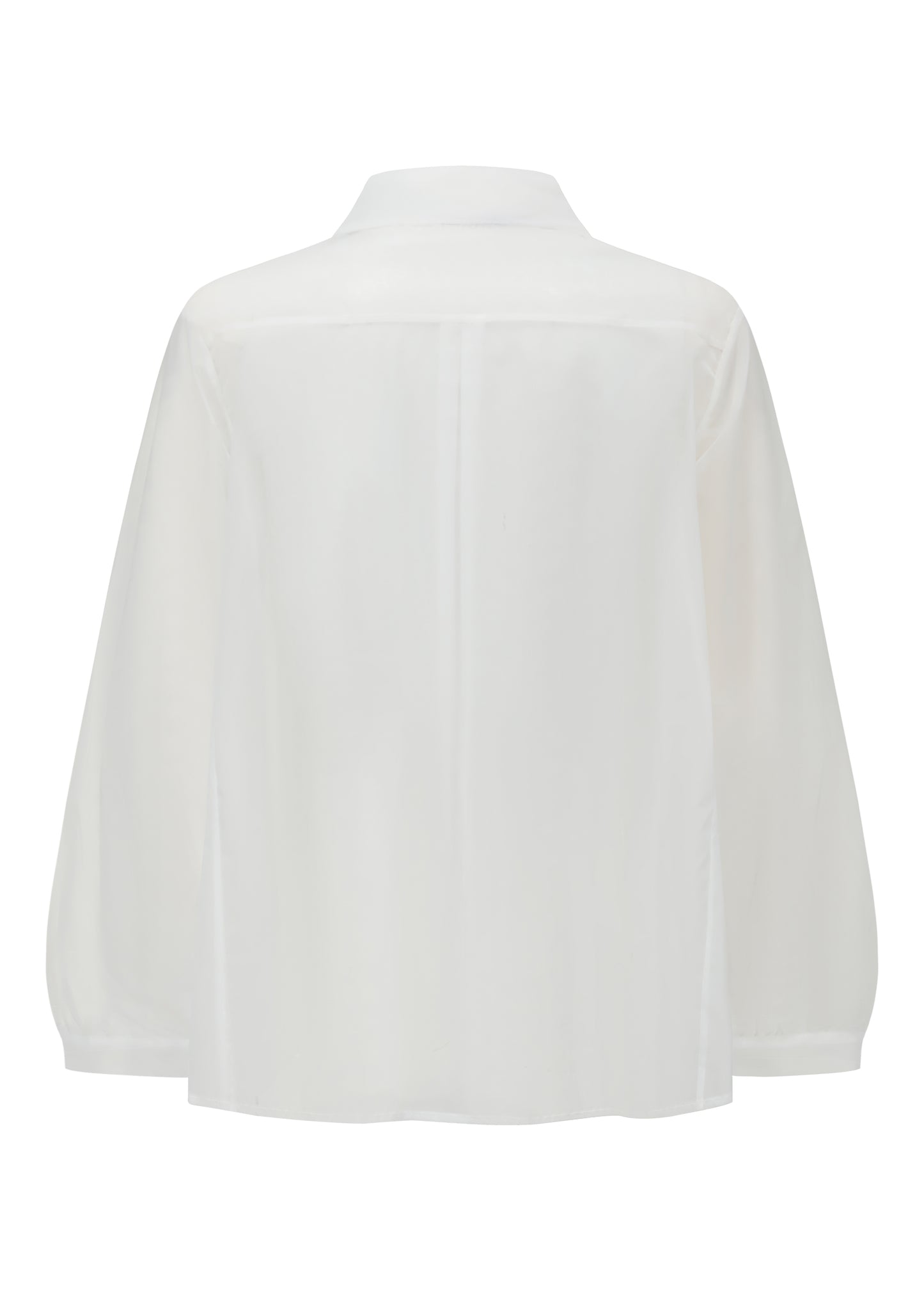 French Silk Ribbon Embroidery Organza Blouse - white