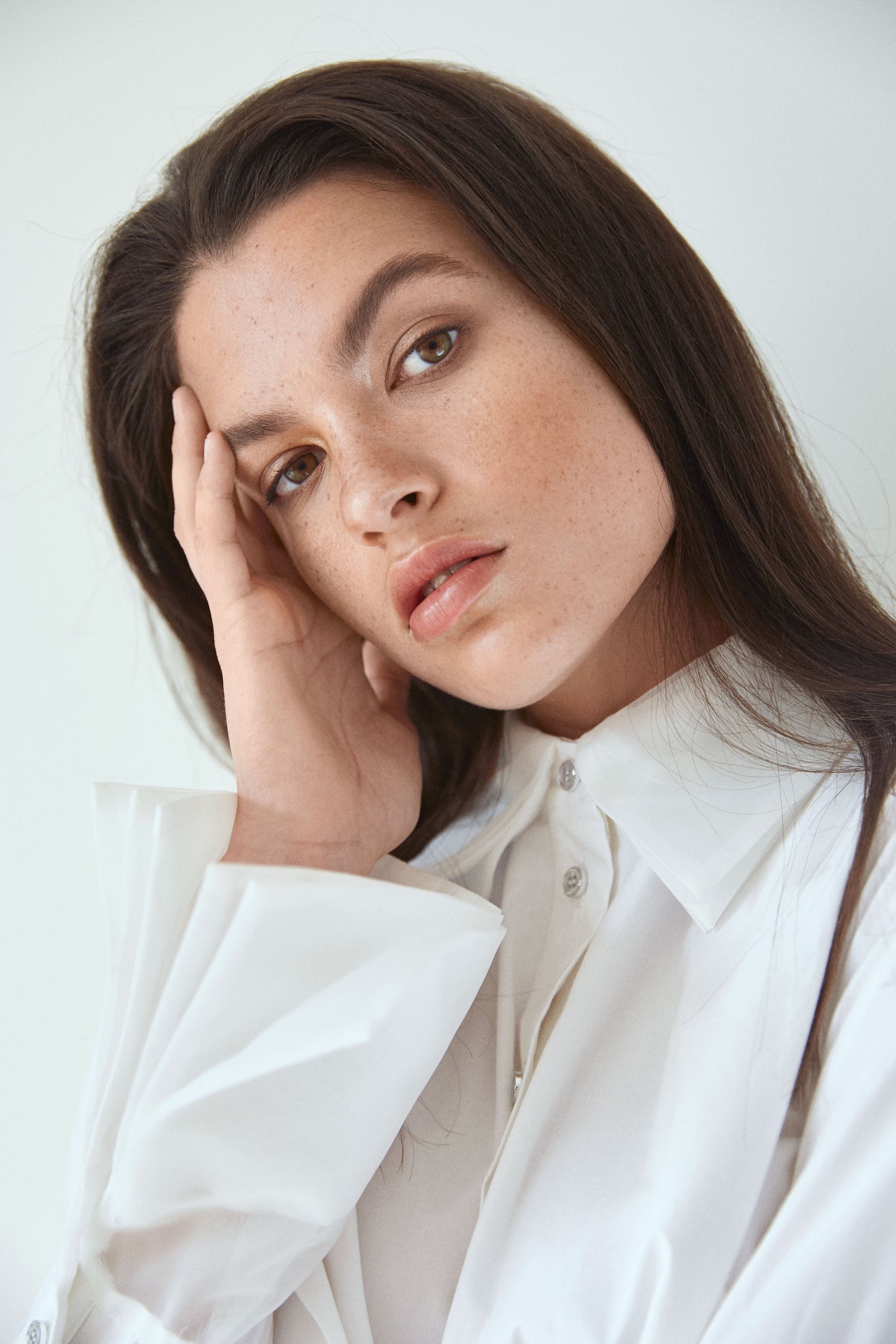 Organza Shirt Dress - White