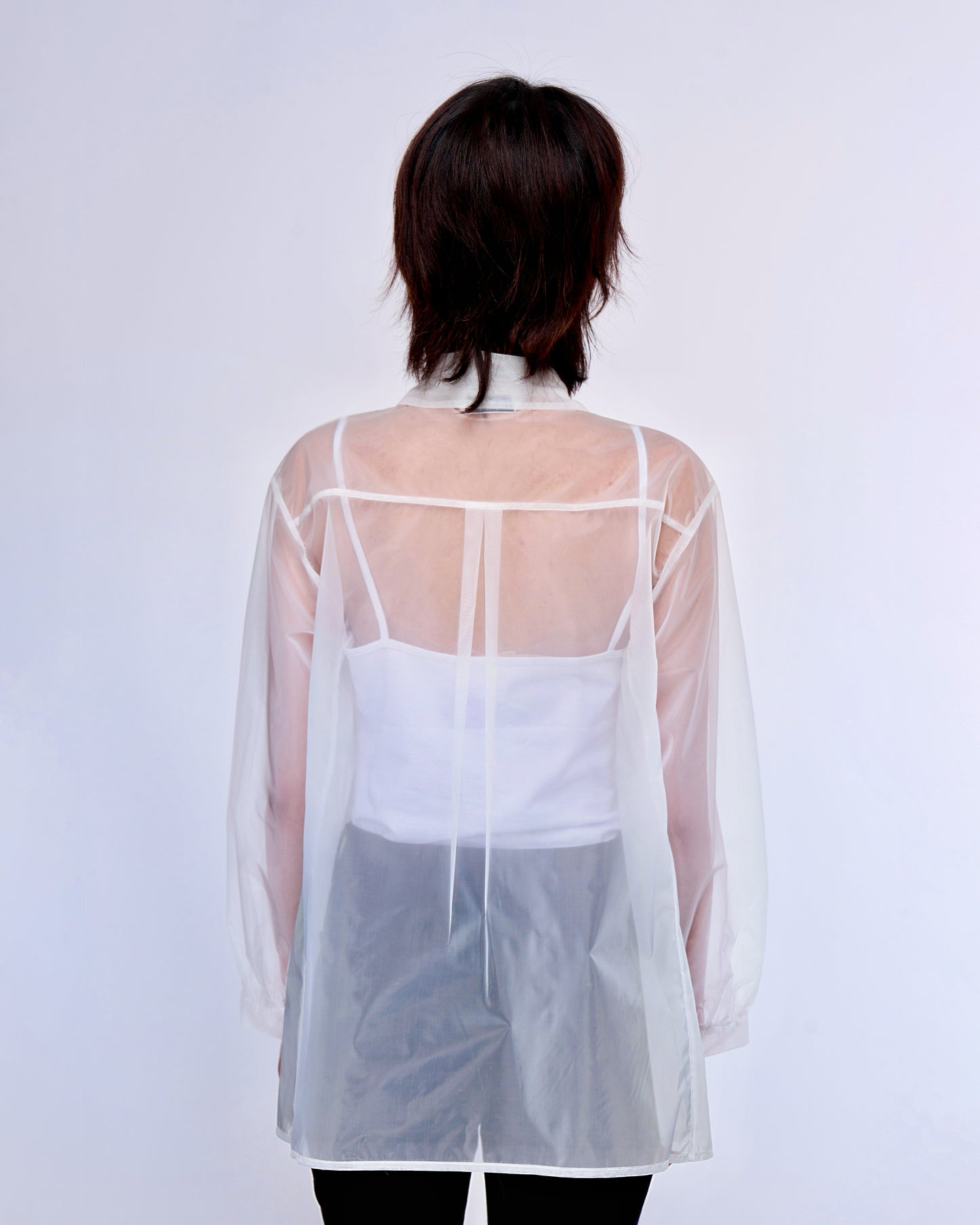 French Silk Ribbon Embroidery Organza Blouse - white