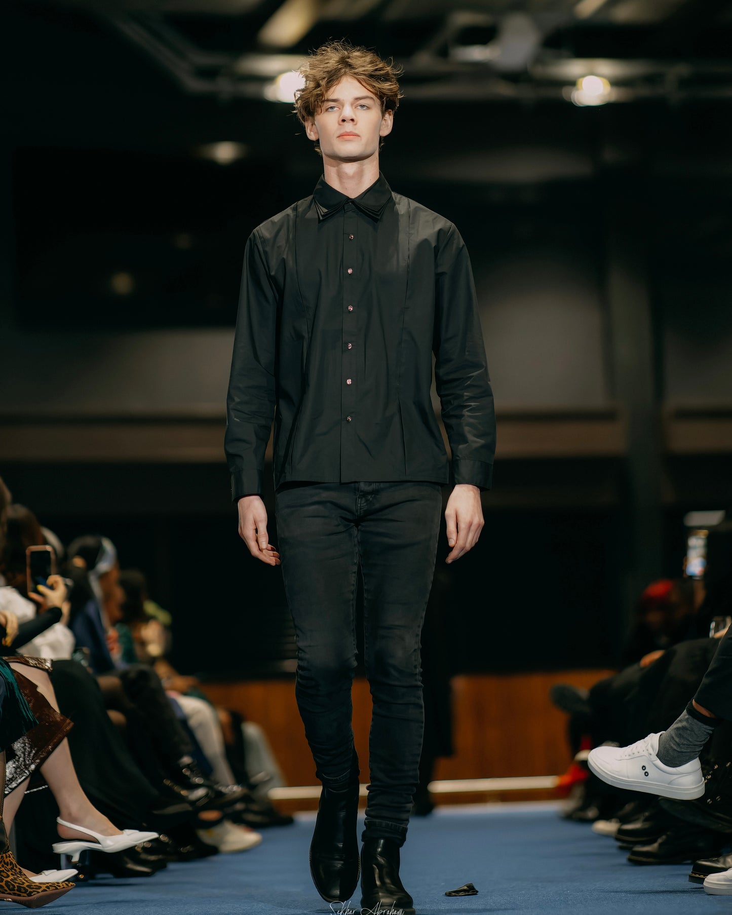 3-layer Oversize Shirt - Unisex Black